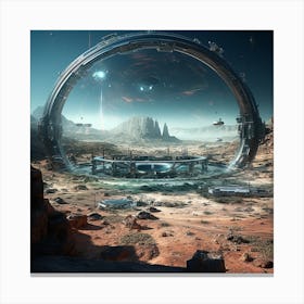 Space Station Canvas Print