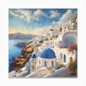 274129 Charming Santorini Island With Pristine Beaches An Xl 1024 V1 0 Canvas Print
