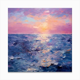 Enigmatic Violet Tides: Monet's Artistic Mastery Canvas Print