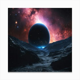 Space Landscape 1 Canvas Print