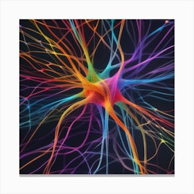 Colorful Neuron 1 Canvas Print