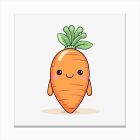 Cute Carrot Canvas Print