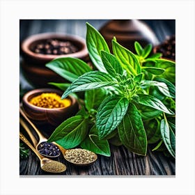 Herbs And Spices 3 Canvas Print