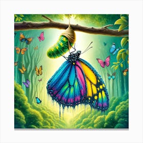 Butterfly Life Cycle Canvas Print