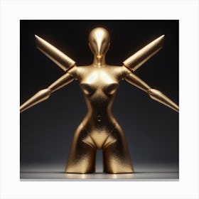 Golden Woman Canvas Print