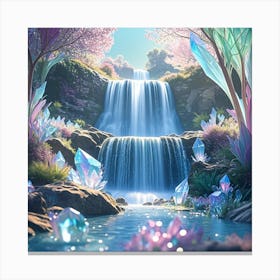 Waterfall In The Forest Canvas Print