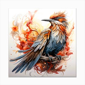 Echoes Of Nature Bird In Chorus Canvas Print