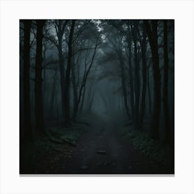 Dark Forest Path 5 Canvas Print