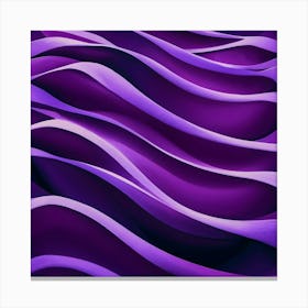 Purple Wavy Background Canvas Print