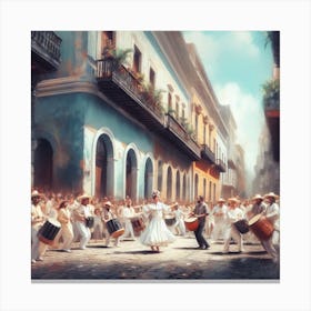 Puerto Rico Dance Canvas Print