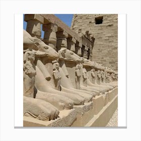 Egyptian Statues 4 Canvas Print