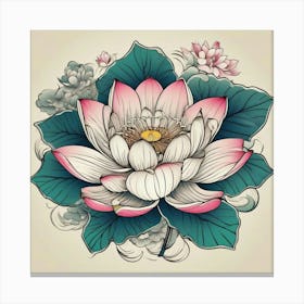 Lotus bloom Canvas Print