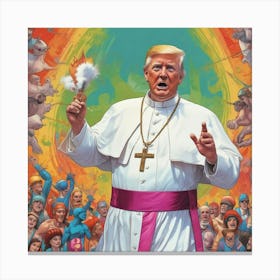 A Papal Trump Canvas Print