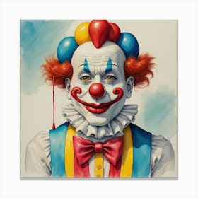 Clown Portrait Canvas Print