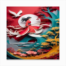 Asian Art Canvas Print