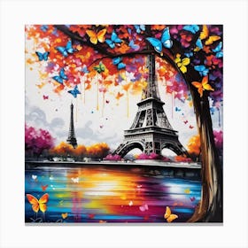 Butterfly Paris 5 Canvas Print