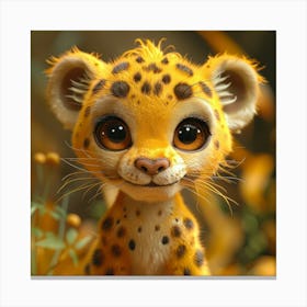 Cheetah Cub 12 Canvas Print