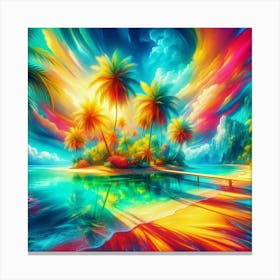 Tropical Island Canvas Print