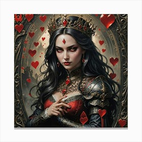 Queen of Cards Canvas Print