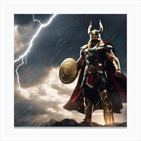 Thor the god Canvas Print