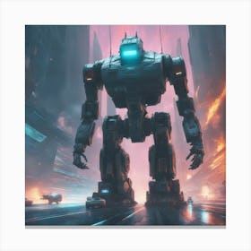 Futuristic Robot 5 Canvas Print