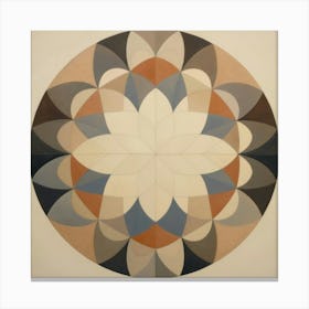 Circle Mandala. Vintage Canvas Print