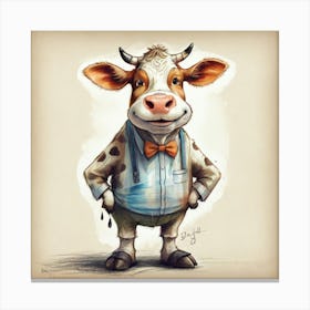 Cute Cow 3 Canvas Print