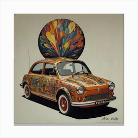 Fiat 500 Canvas Print