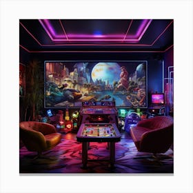 Game Room Canvas Print