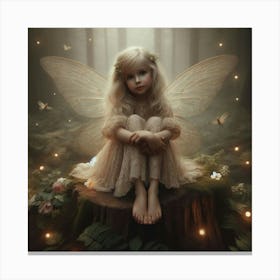 Fairy In The Forest 32 Canvas Print