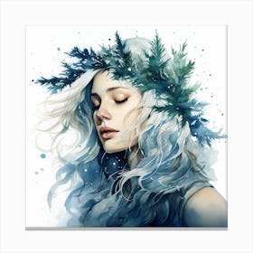 Winter Girl Canvas Print