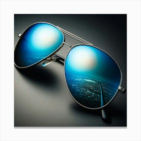 The Sky is the Limit: Soaring High with the Latest in Aviator Sunglasses Canvas Print