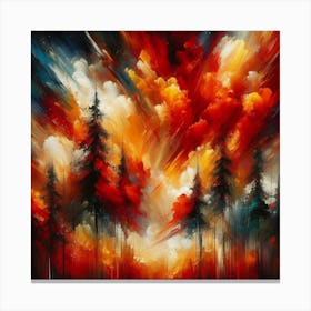 Fire In The Sky Canvas Print