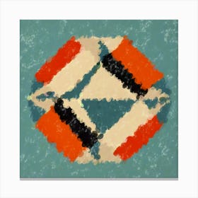 Abstract Geometric HorizonPattern Canvas Print