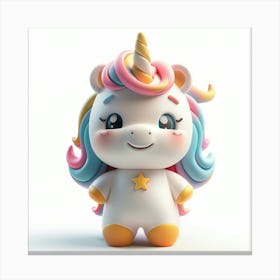 Unicorn Toy Canvas Print