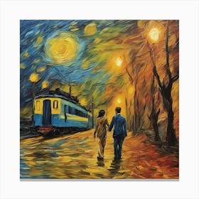 van Gogh style by realfnx Canvas Print