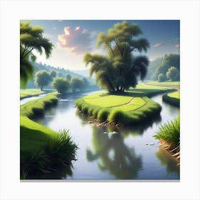 Landscape Hd Wallpaper 2 Canvas Print