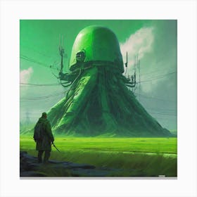 Futuristic Landscape 1 Canvas Print