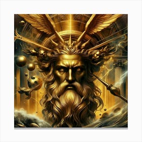 God Of The Sea Canvas Print