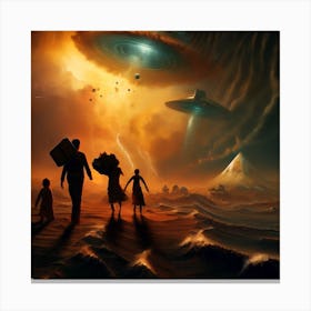 Aliens In The Sky Canvas Print