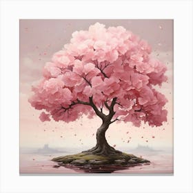Pink Blossom Tree 1 Canvas Print