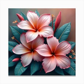 Hawaiian Flowers Canvas Print