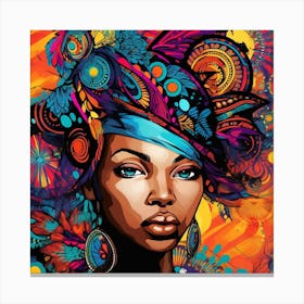 African Woman 37 Canvas Print