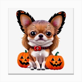 Chihuahua Halloween 1 Canvas Print