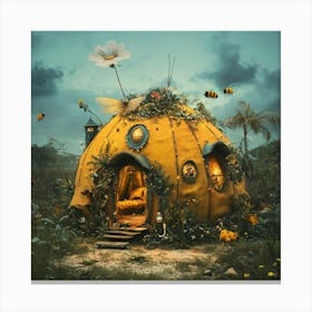 Bee House Canvas Print