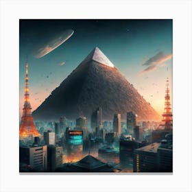 Futuristic Cityscape 1 Canvas Print