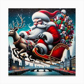 Santa Claus S Present Of Peace 07 Canvas Print