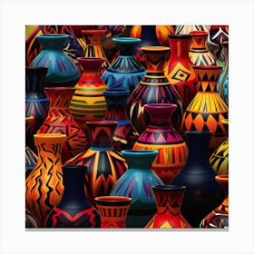 Colorful Vases 2 Canvas Print