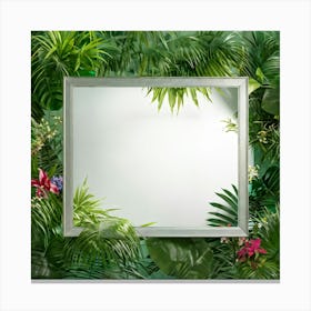 Illuminate The Scene With A Picturesque Modern Tropical Frame Blooming With An Array Of Vividly Hue (2) 2 Canvas Print