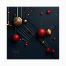 Christmass Abstract 010 1 Canvas Print